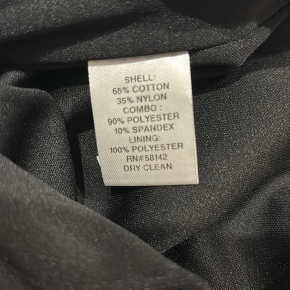 BLACK LACE DRESS MAGGY LONDON LINED BODYCON KNEE LENGTH COCKTAIL EUC 8 - Picture 10 of 10